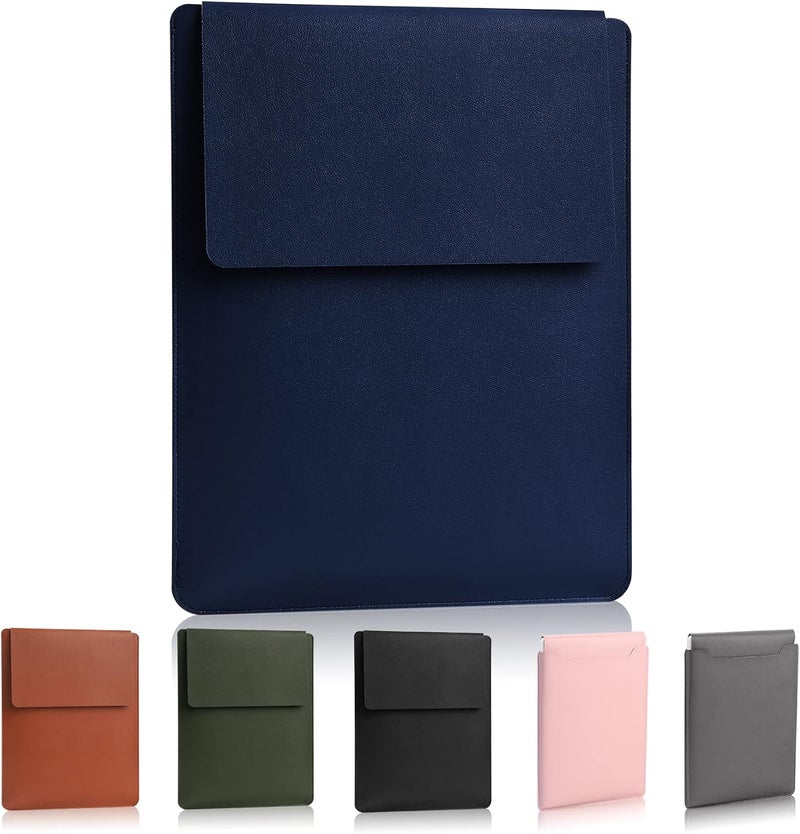 HexinYigjly 13.3-14" Laptop Sleeve, Blue, Compatible with Laptops 13.3"-14", Protects from Scratches, Water Damage, Multi-Functional Mouse Pad - Image 1